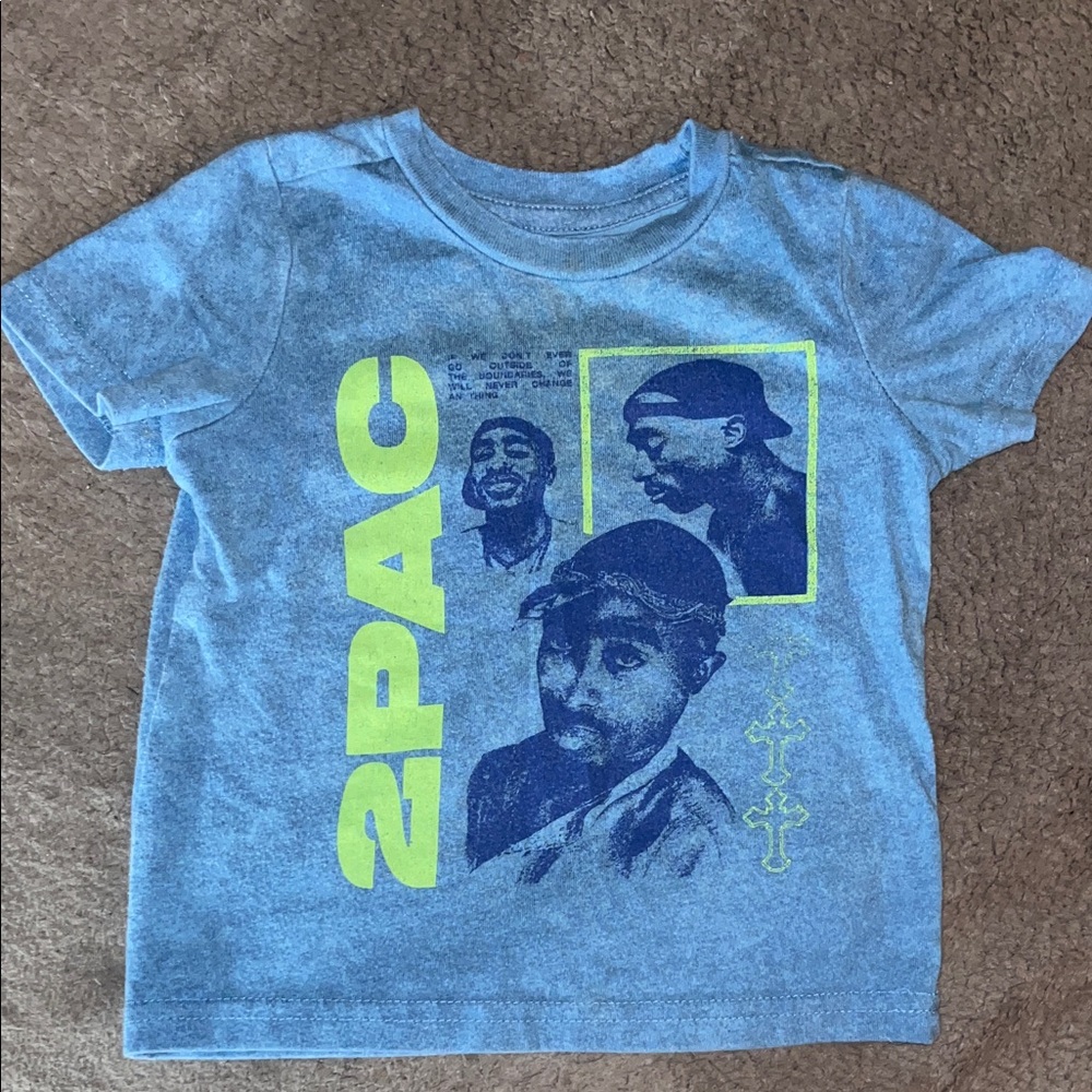 Kids 2Pac Graphic Tee - Blue